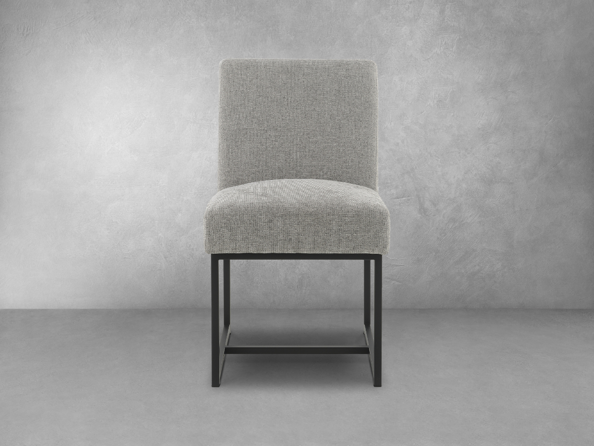 Luxe Fabric Dining Chair - Gray