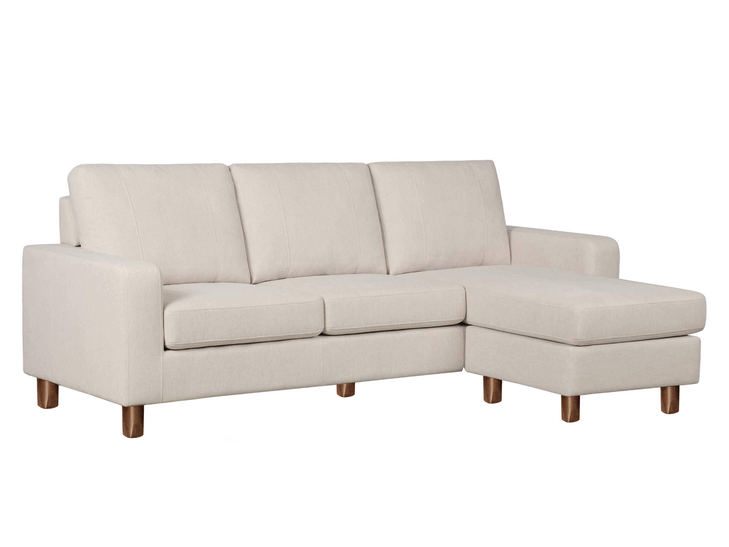 Berkeley Fabric Reversible Sectional - Cream