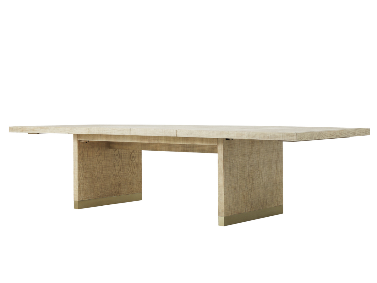 Bacara Modern Classic Wood Brushed Extendable Dining Table - Natural