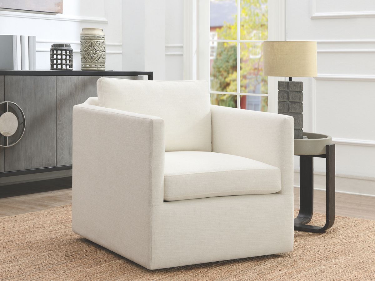 Samson Swivel Chair - Ivory