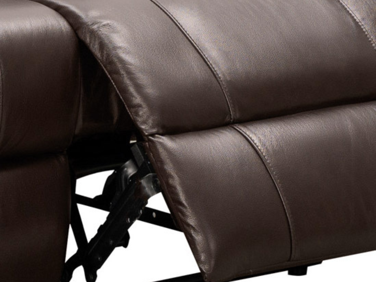 Braylen Top Grain Leather Reclining Loveseat - Brown