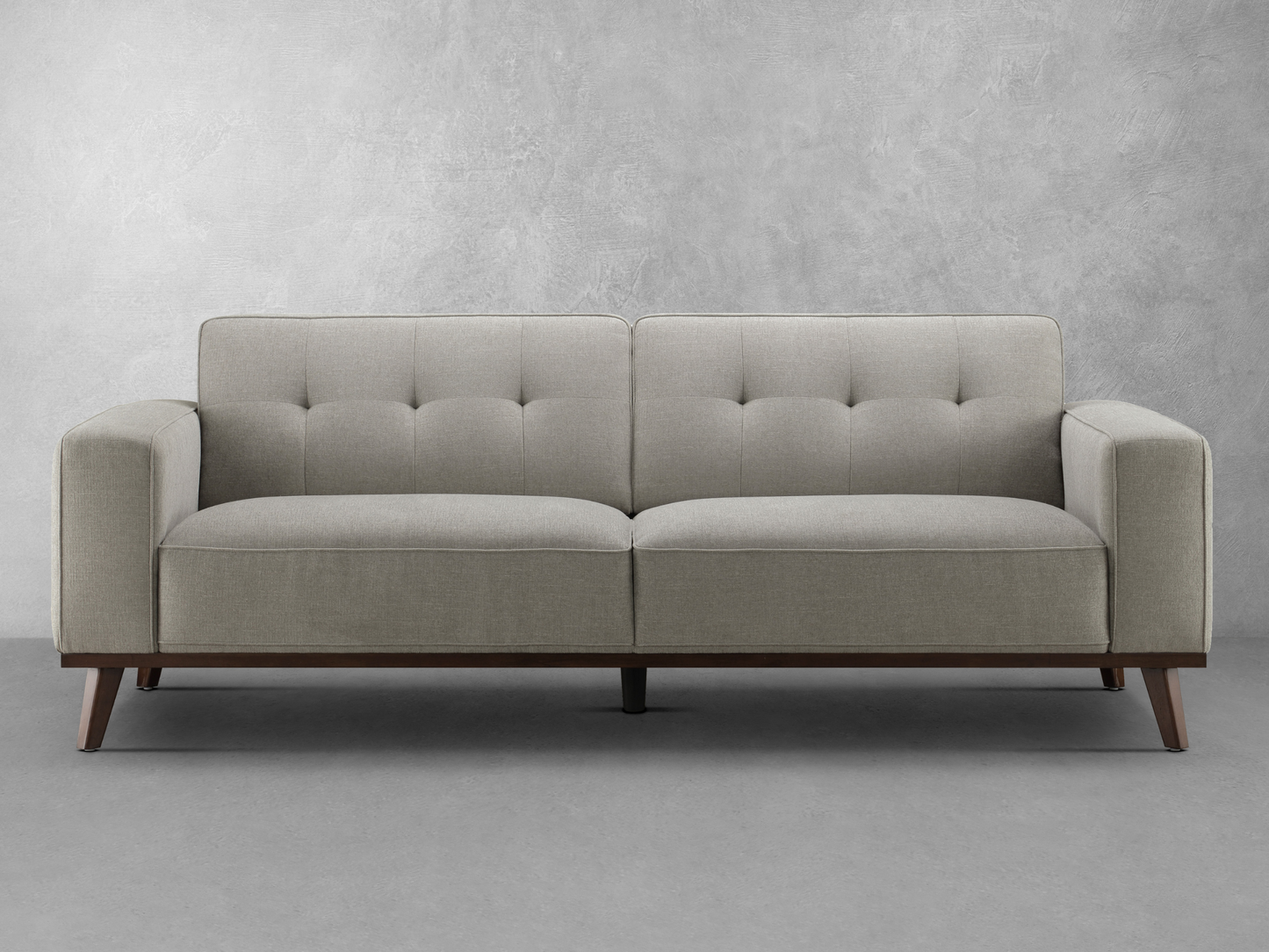 Vicenza Mid-Century Upholstered Sofa - Gray