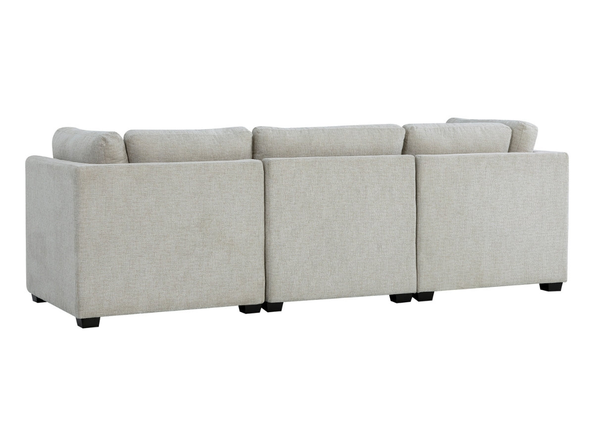 Nixon Fabric 6 Piece Modular Sectional Set - Cream