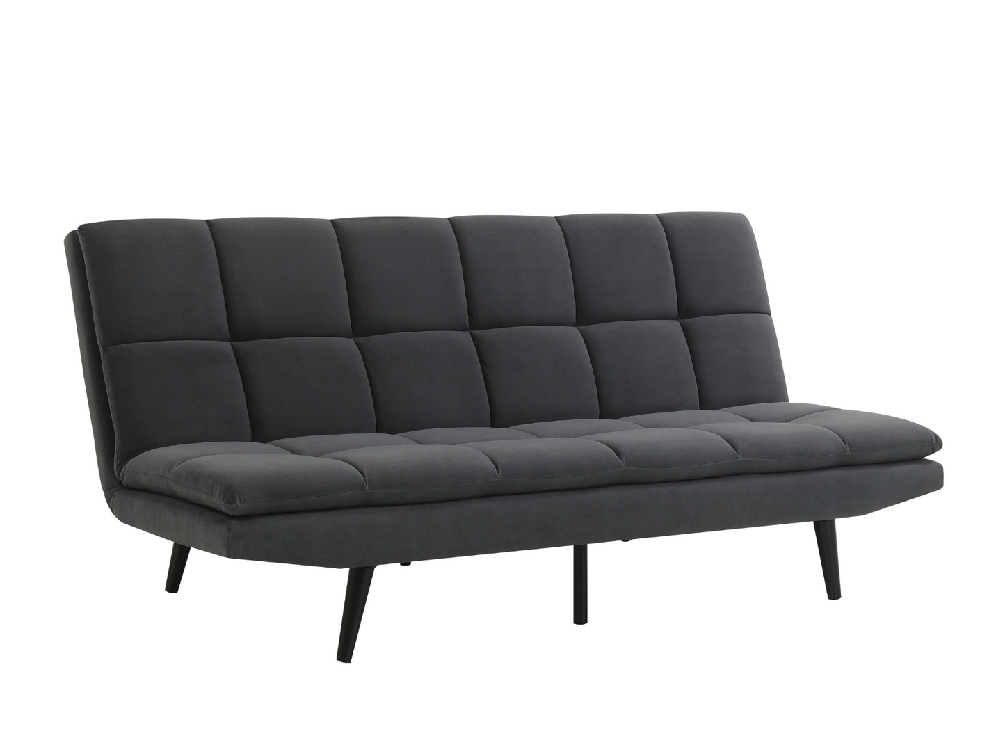 Jaden Convertible Fabric Sofa - Dark Gray