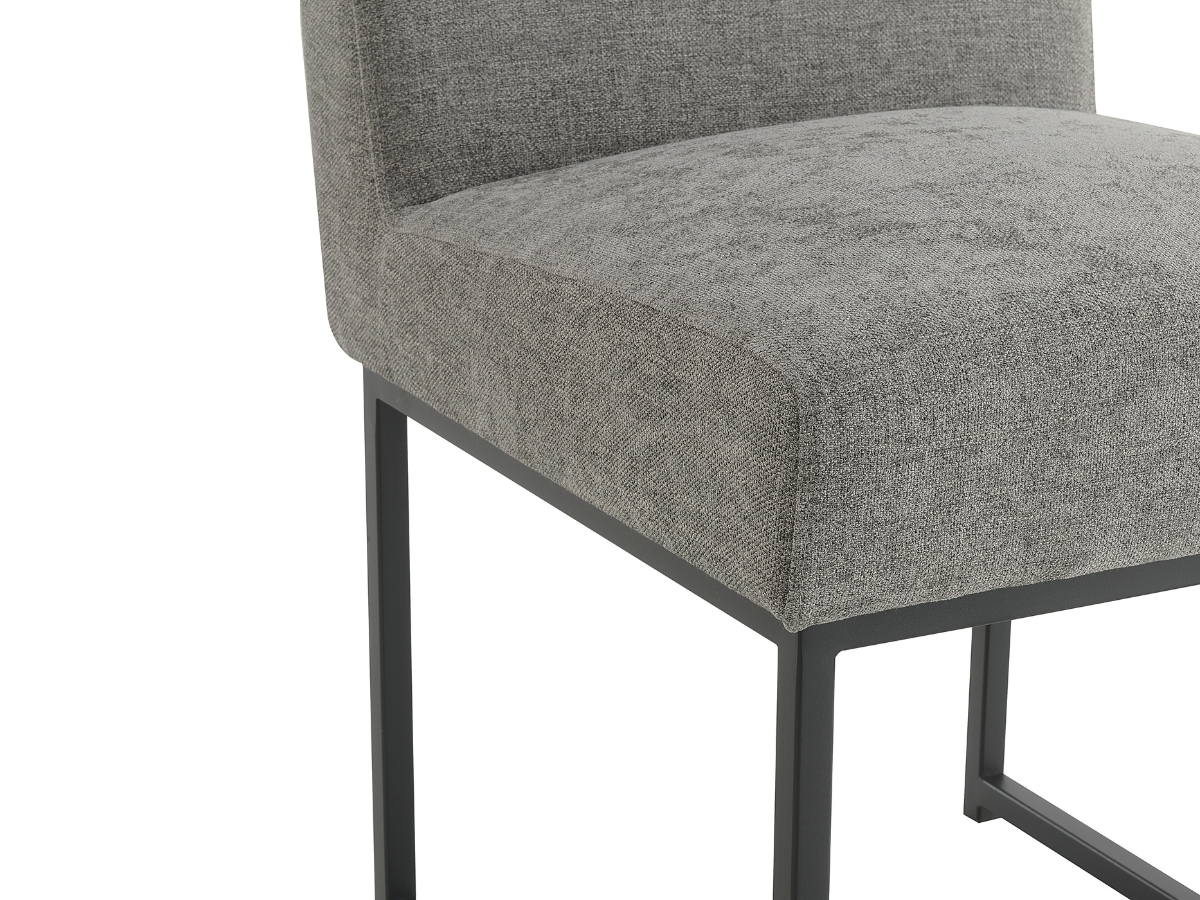 Luxe Fabric Dining Chair - Gray