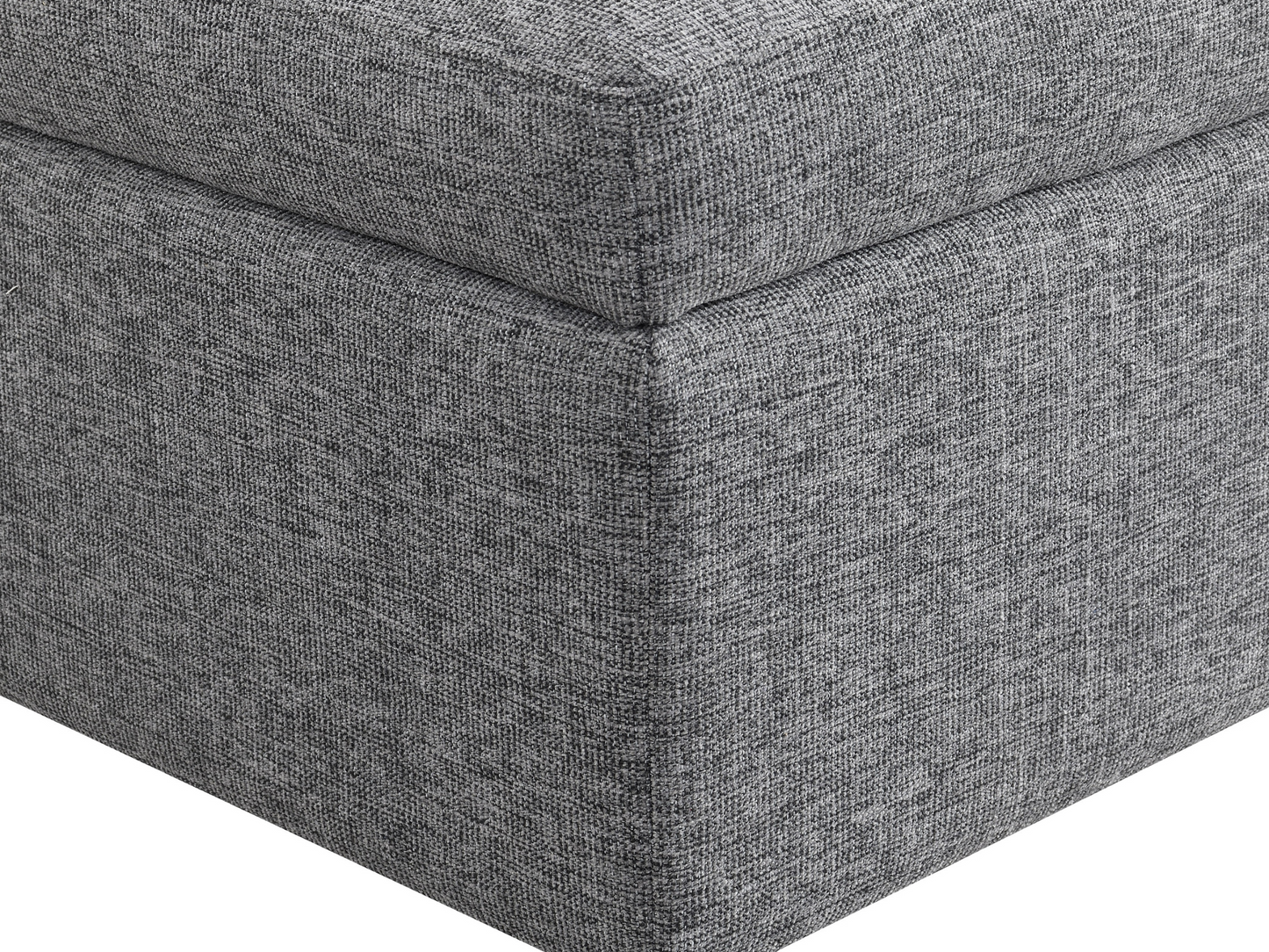 Wren Square Storage Ottoman - Gray