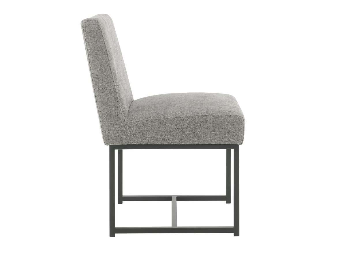 Luxe Fabric Dining Chair - Gray