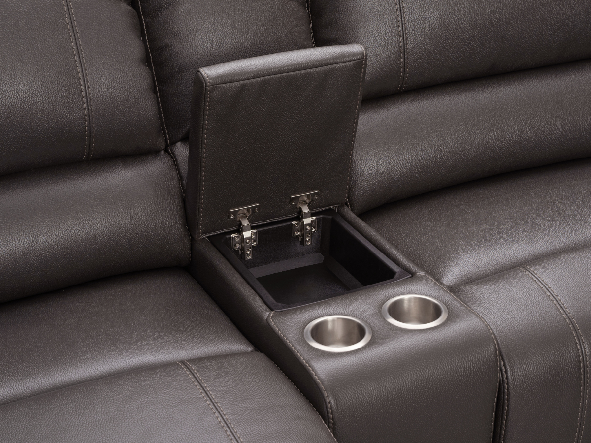 Cooper Manual Reclining Sectional - Brown