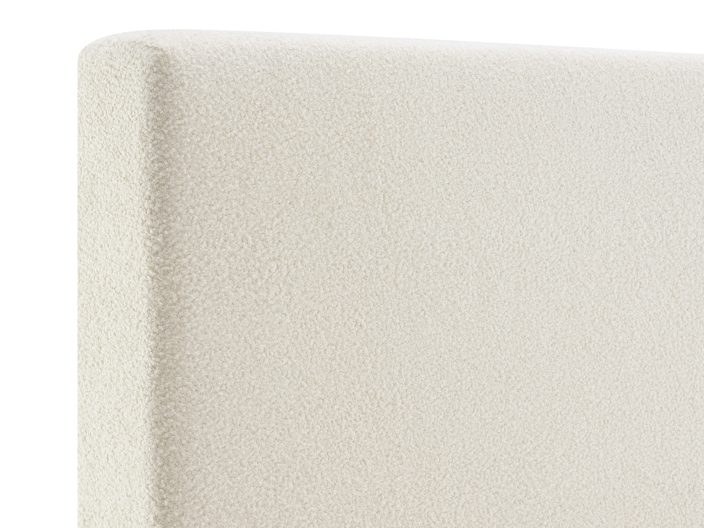 JoJo Fletcher Luciano Bouclé Fabric Bed - King - Ivory