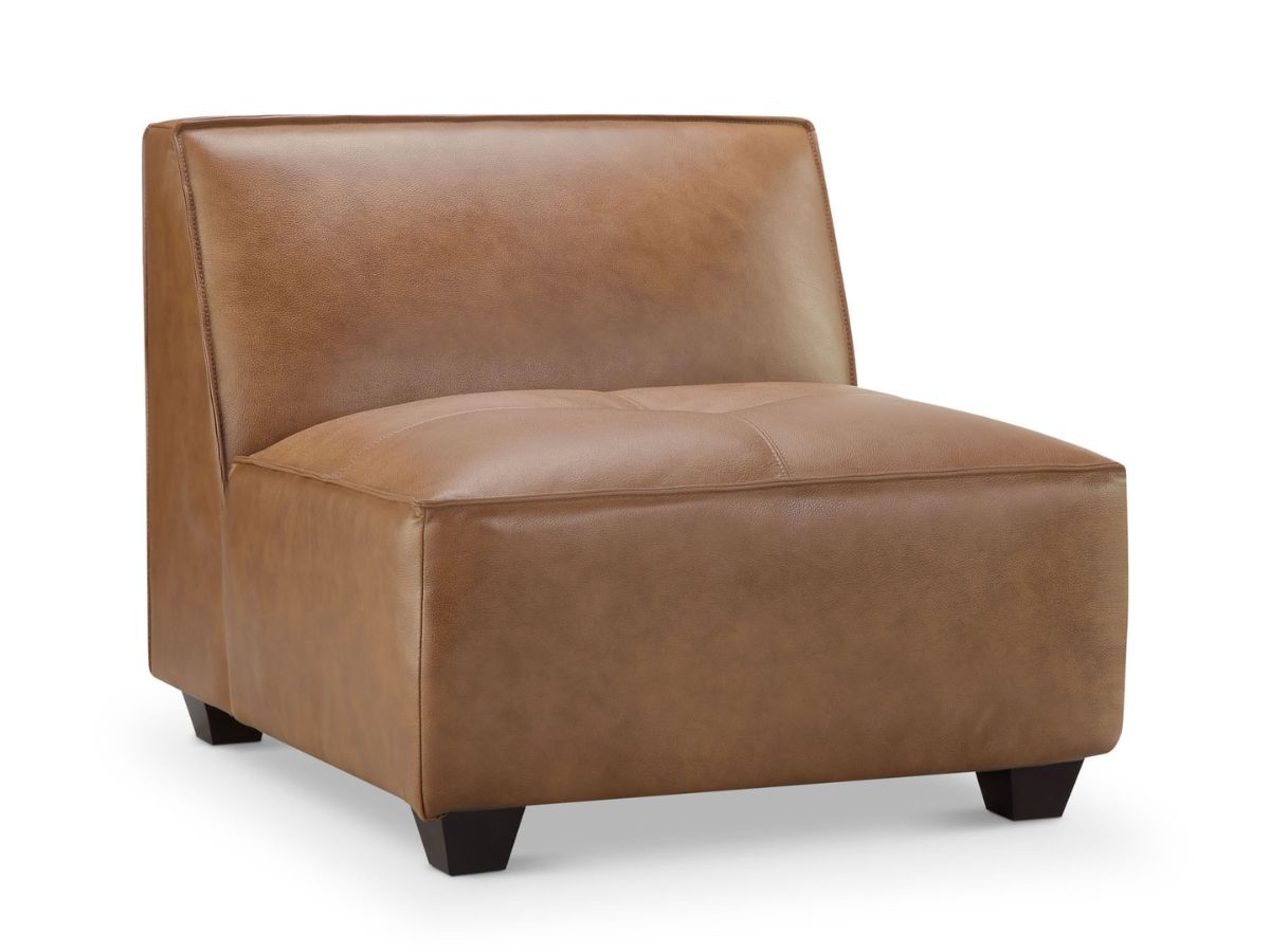 Wallingford 6-pc Modular Leather Sectional, Camel