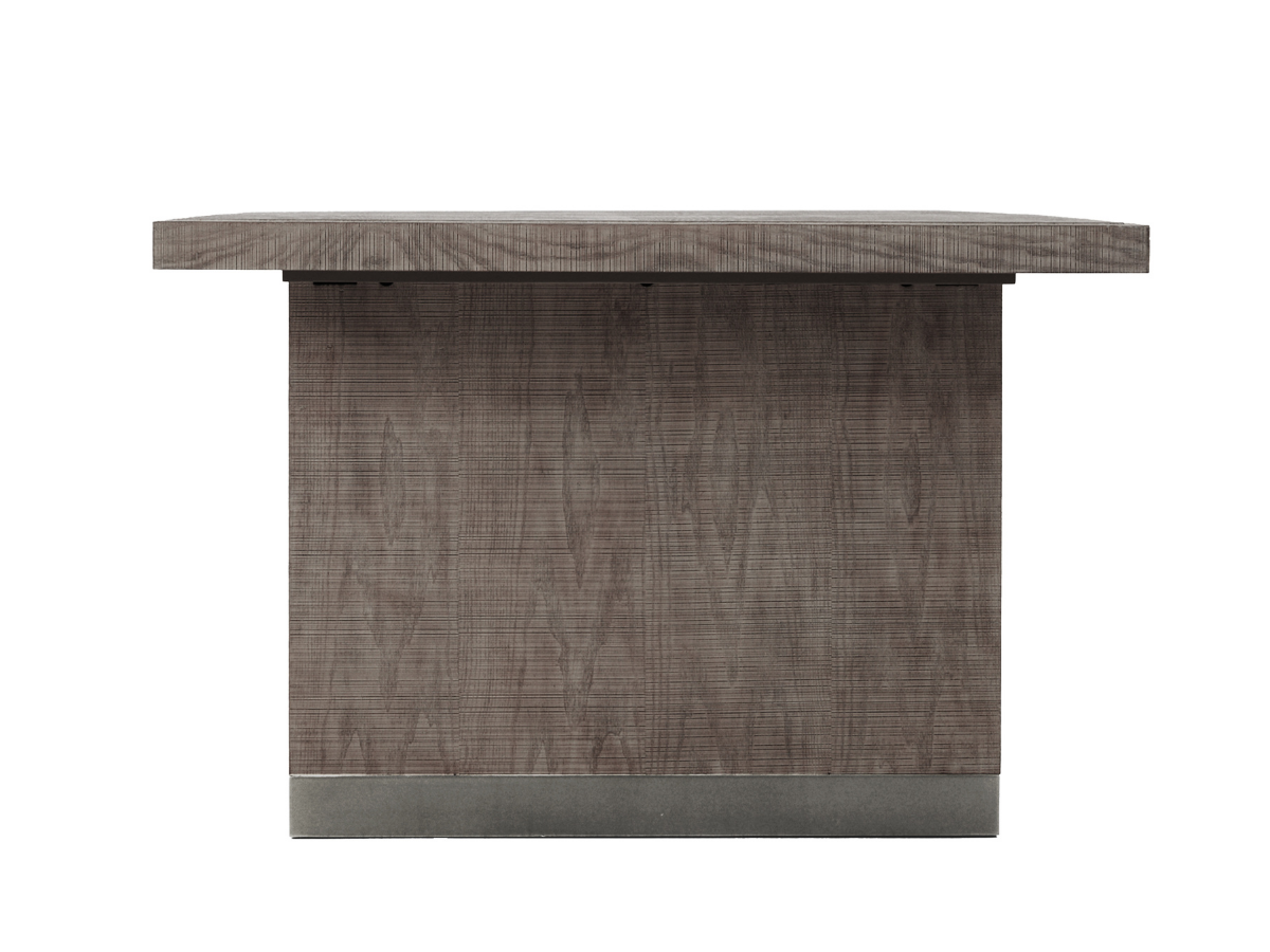 Bacara Modern Classic Wood Brushed Extendable Dining Table - Gray