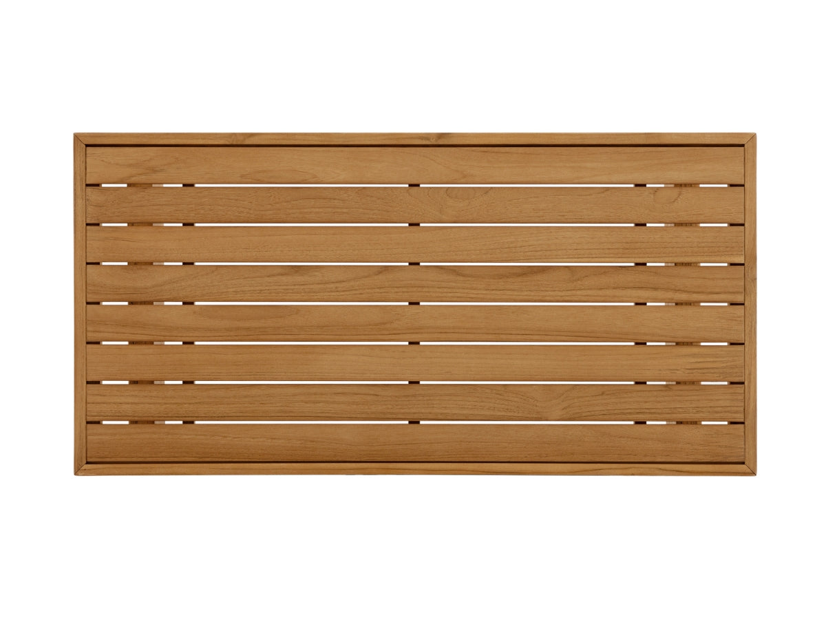 Santino® Outdoor 15-Piece Estate Collection - White Fabric with Teak Frame