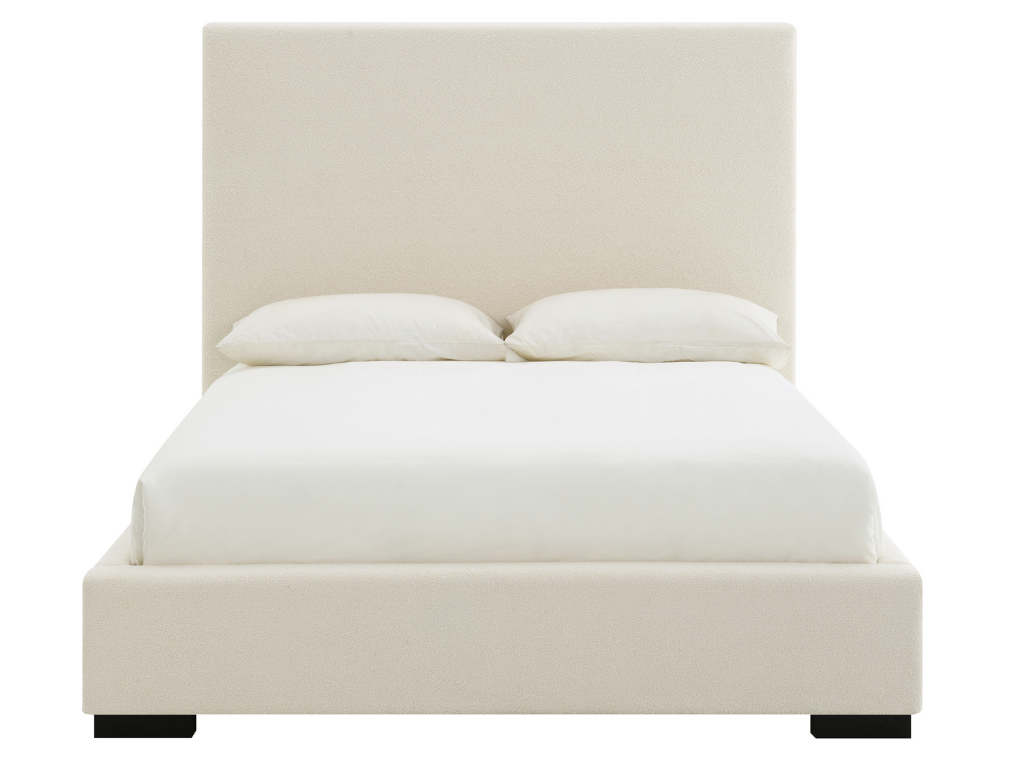 JoJo Fletcher Luciano Bouclé Fabric Bed - Queen - Ivory