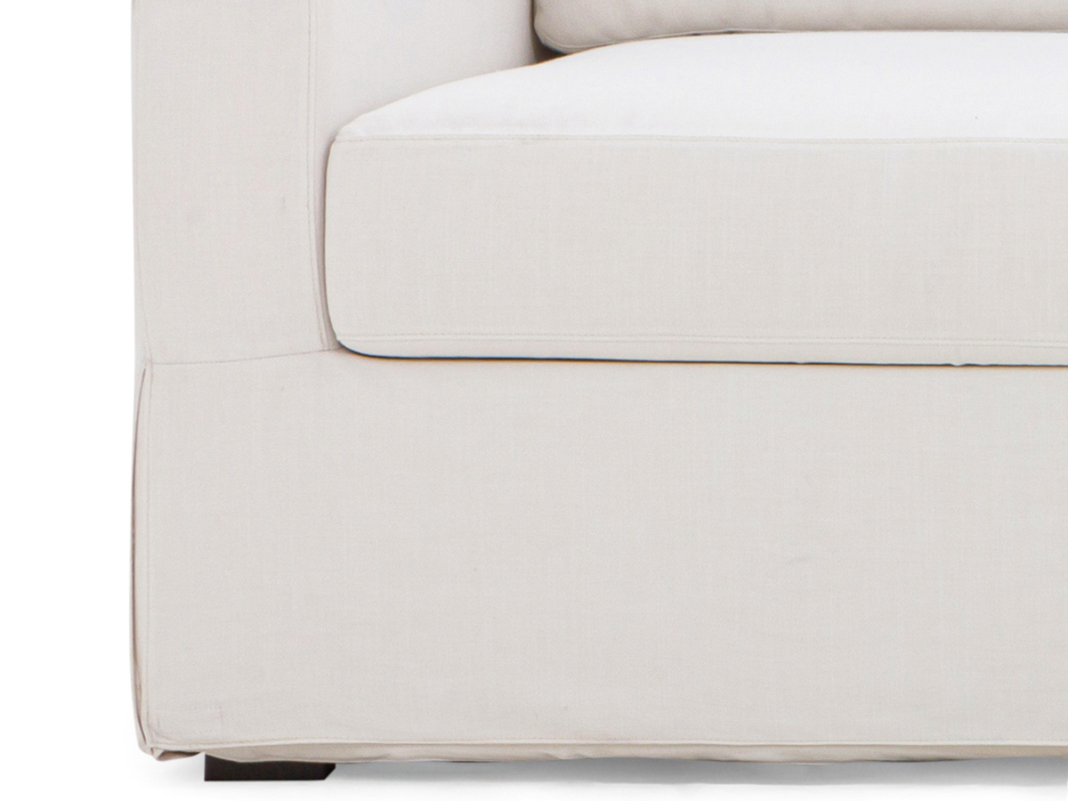 Rosalina Fabric Slipcover Sofa - Ivory