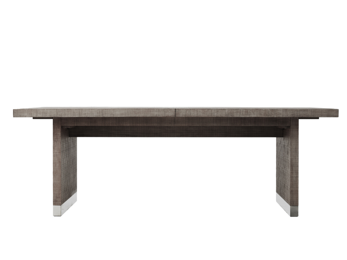 Bacara Modern Classic Wood Brushed Extendable Dining Table - Gray