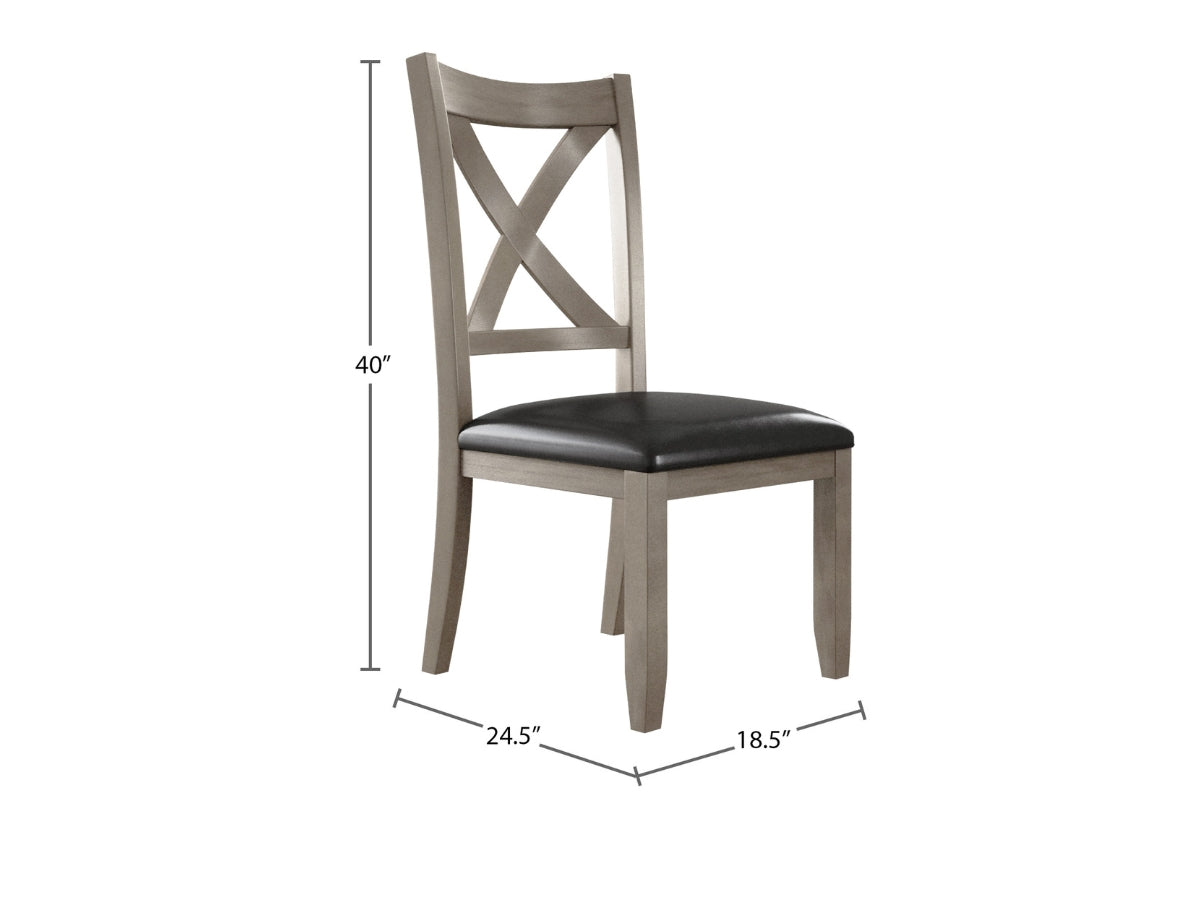 Theodore 8-pc Dining Set with Server - Gray