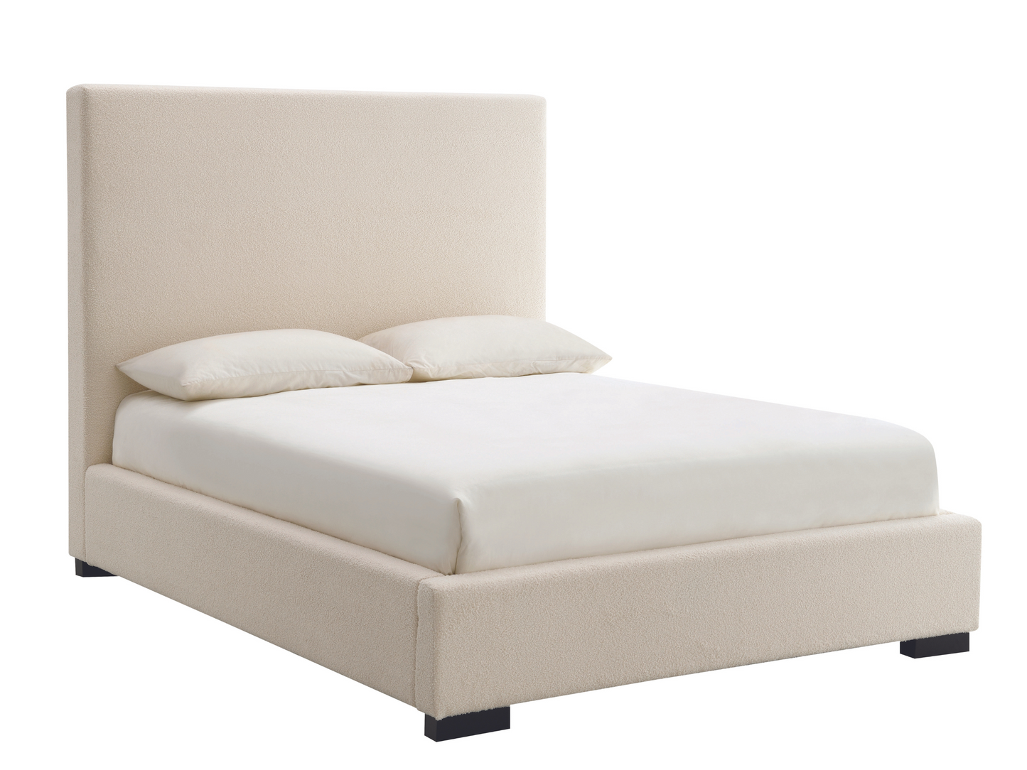 JoJo Fletcher Luciano Bouclé Fabric Bed - King - Ivory