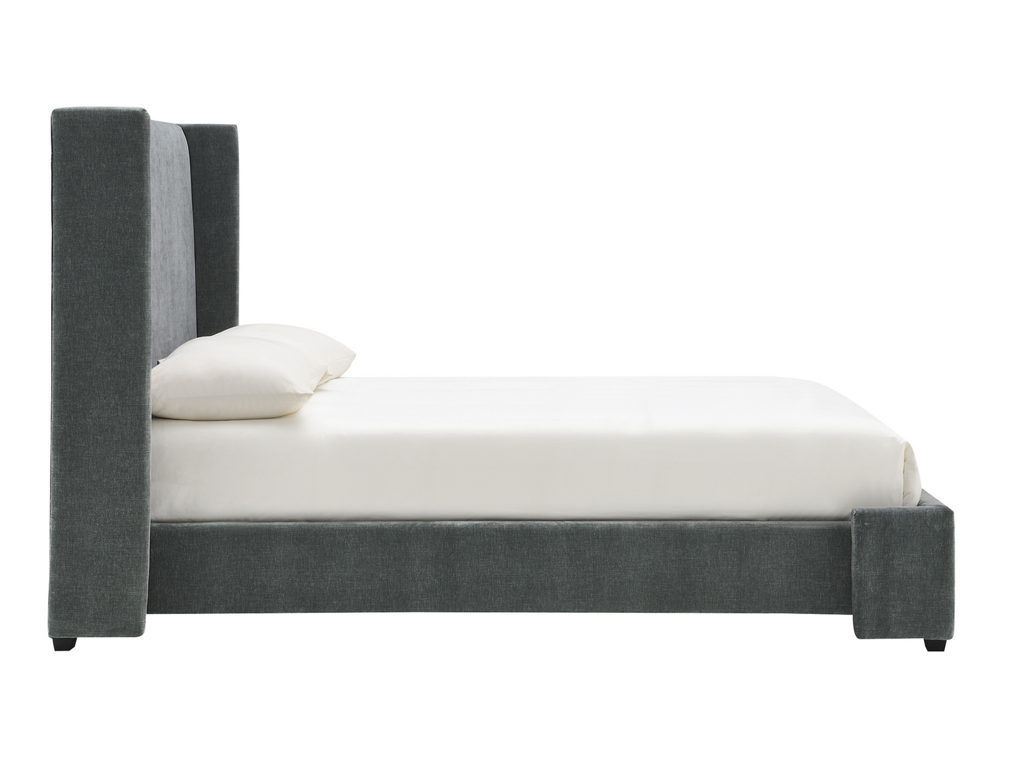 Lennon Upholstered Bed - Charcoal - King