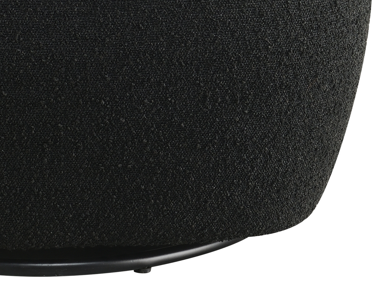 Blair Bouclé Swivel Chair - Black