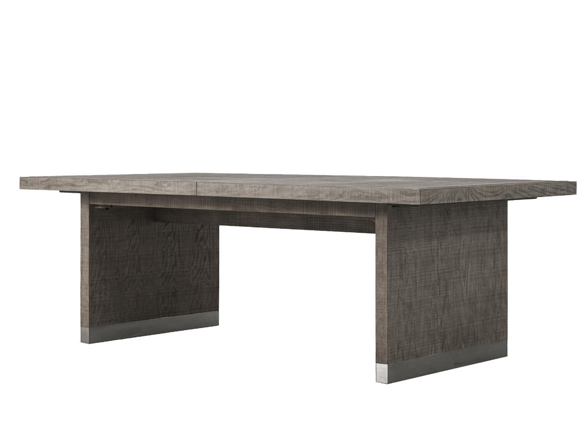Bacara Modern Classic Wood Brushed Extendable Dining Table - Gray