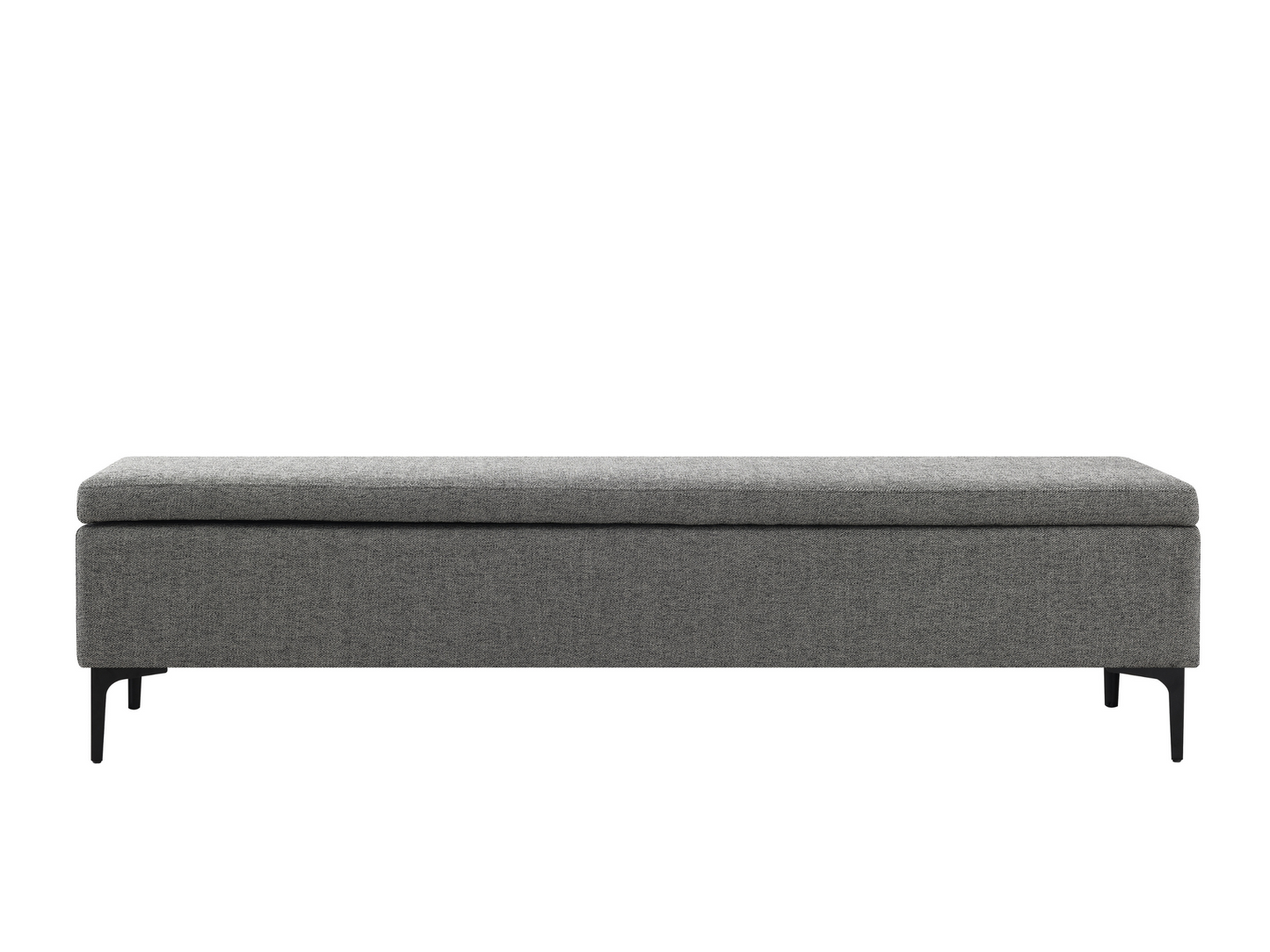 Evella Upholstered Storage Bench - Gray - King