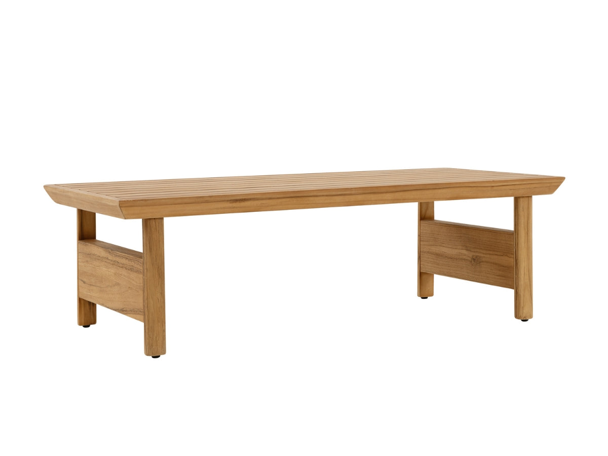 Santino® Outdoor 15-Piece Estate Collection - White Fabric with Teak Frame