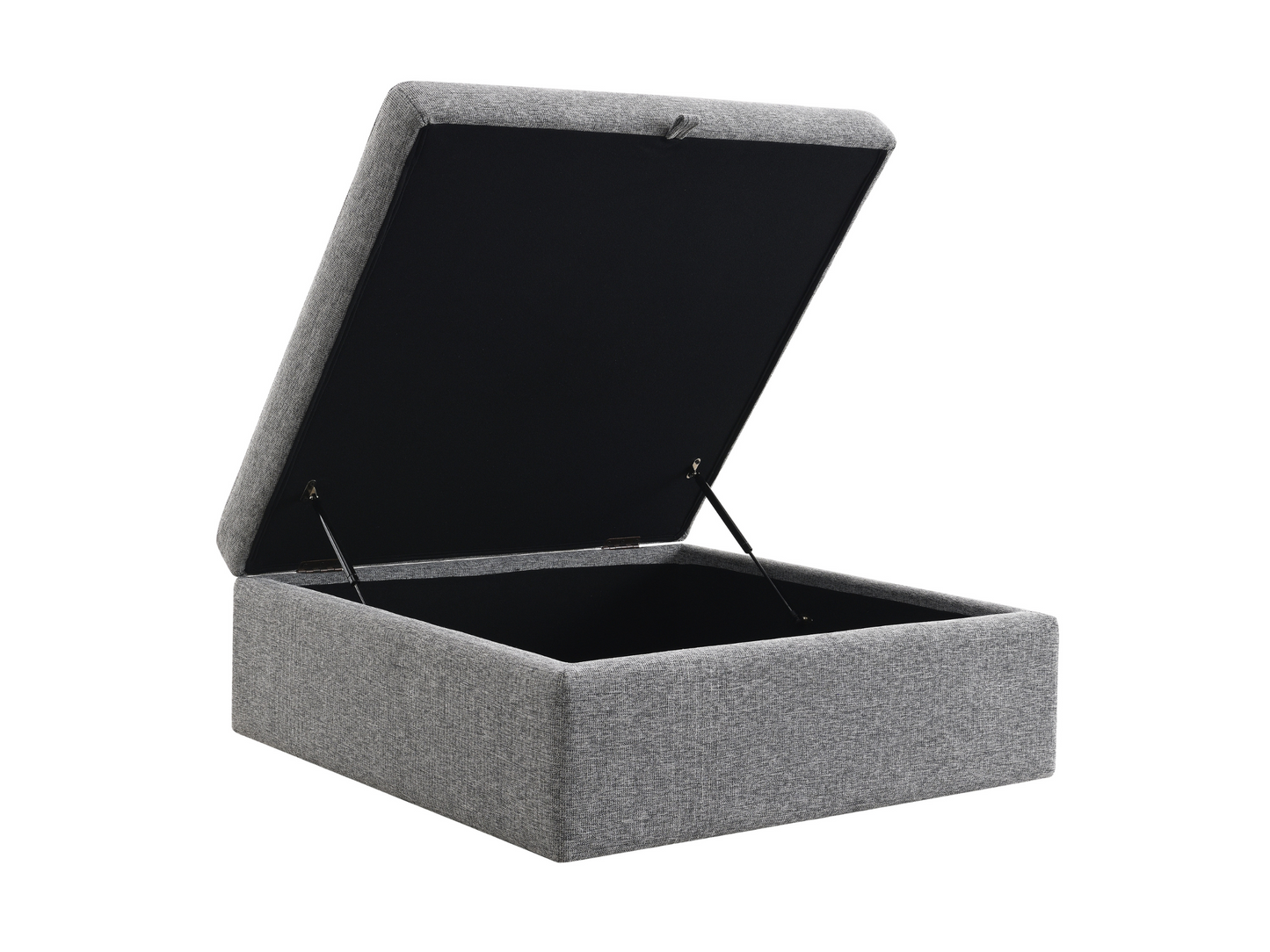 Wren Square Storage Ottoman - Gray