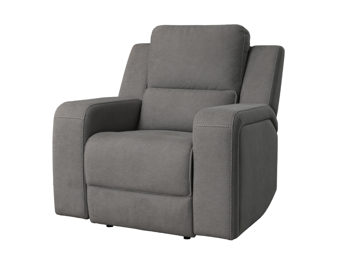Margaret Fabric Manual Recliner - Gray