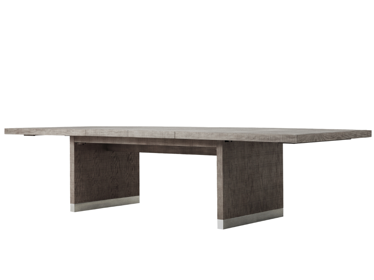 Bacara Modern Classic Wood Brushed Extendable Dining Table - Gray