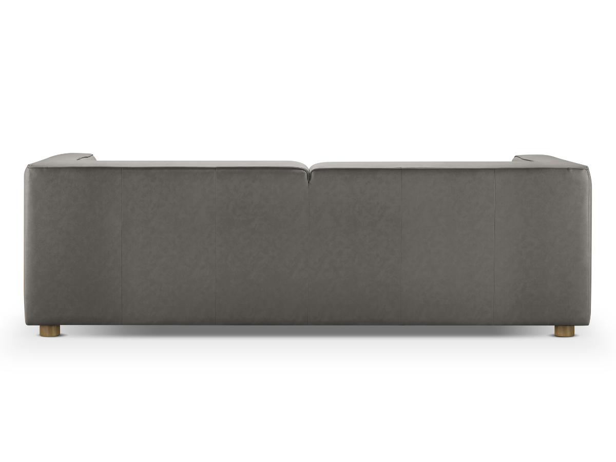 JoJo Fletcher Matteo Nubuck Leather Sofa - Gray