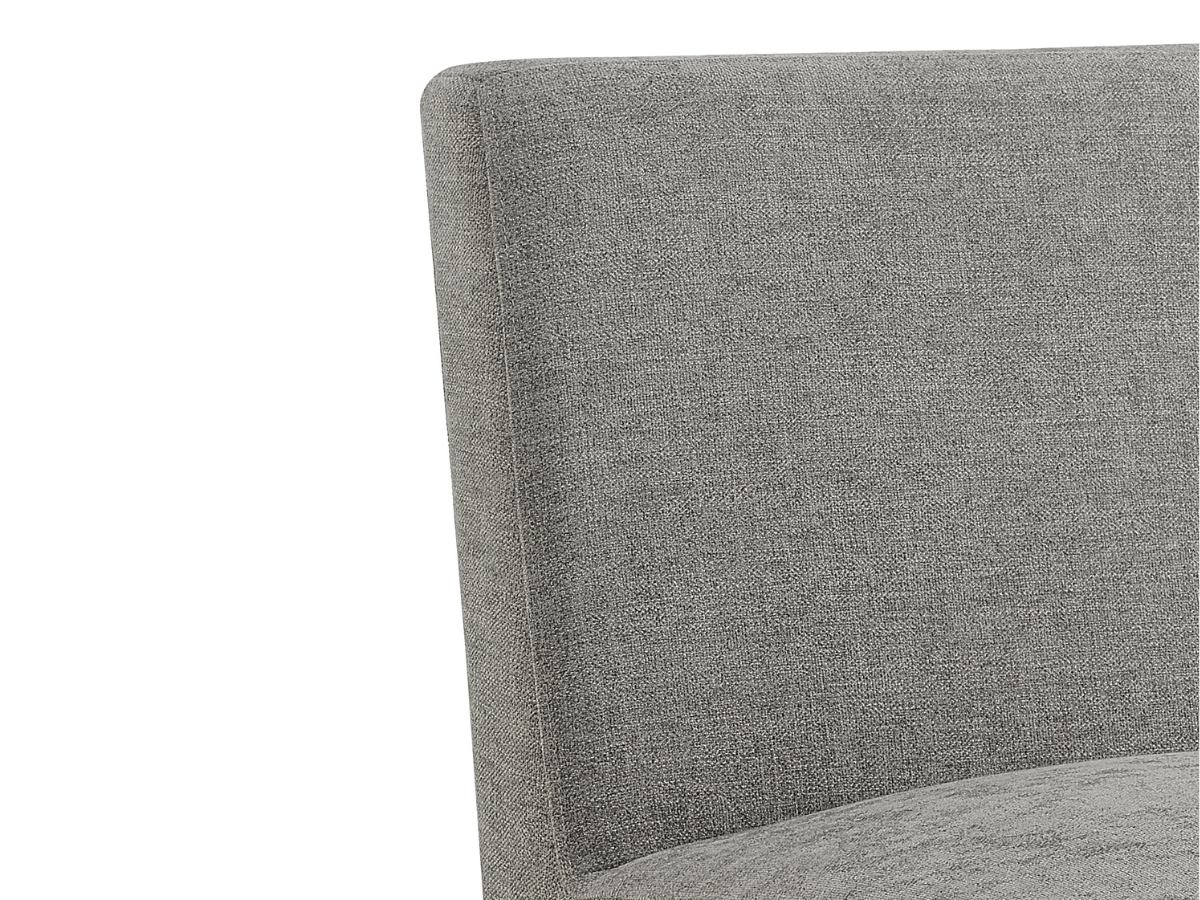 Luxe Fabric Dining Chair - Gray