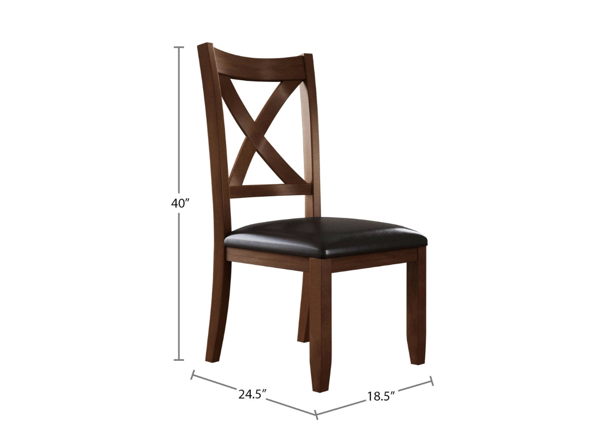 Theodore 8-pc Dining Set with Server - Brown