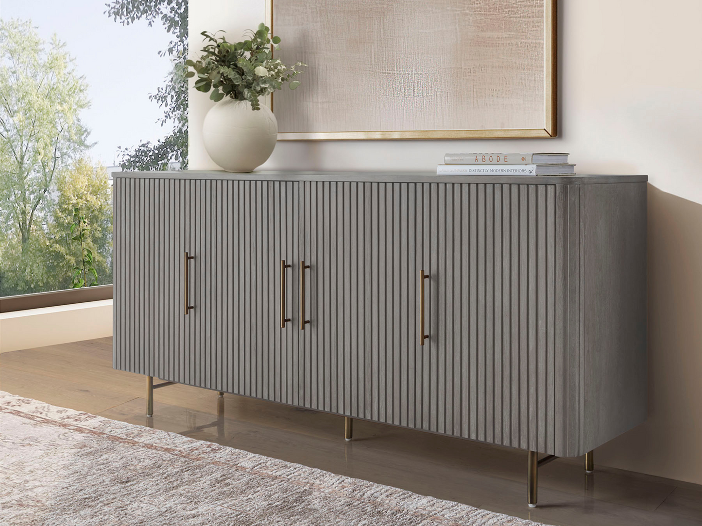 Luna 71" Media Console - Gray