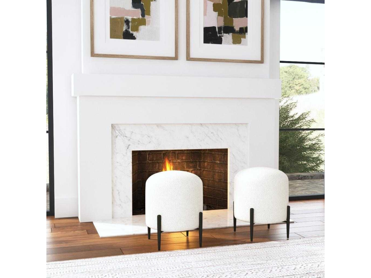 Abbyson Home Alisa Small Ottoman