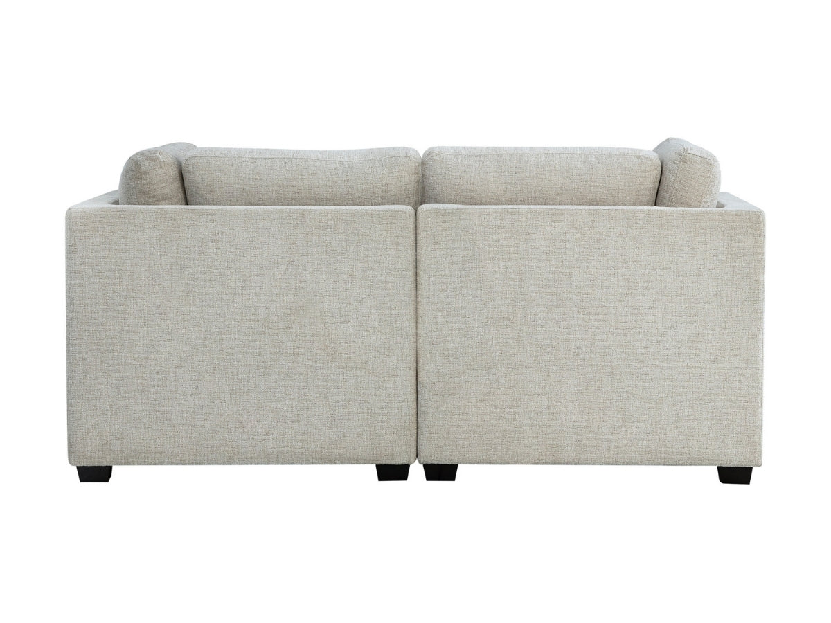 Nixon Fabric 6 Piece Modular Sectional Set - Cream