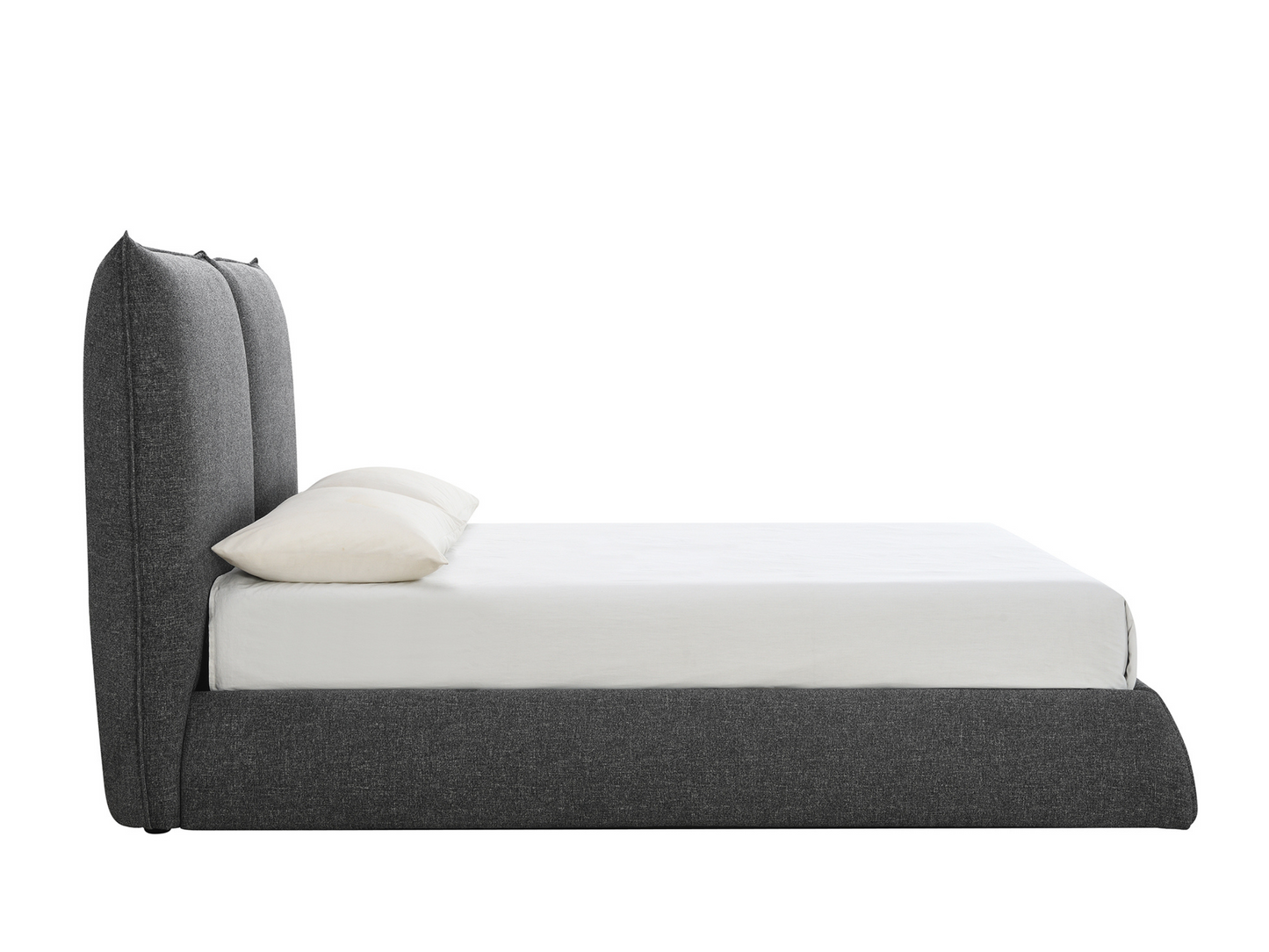 Elsen Upholstered Bed - Charcoal - King