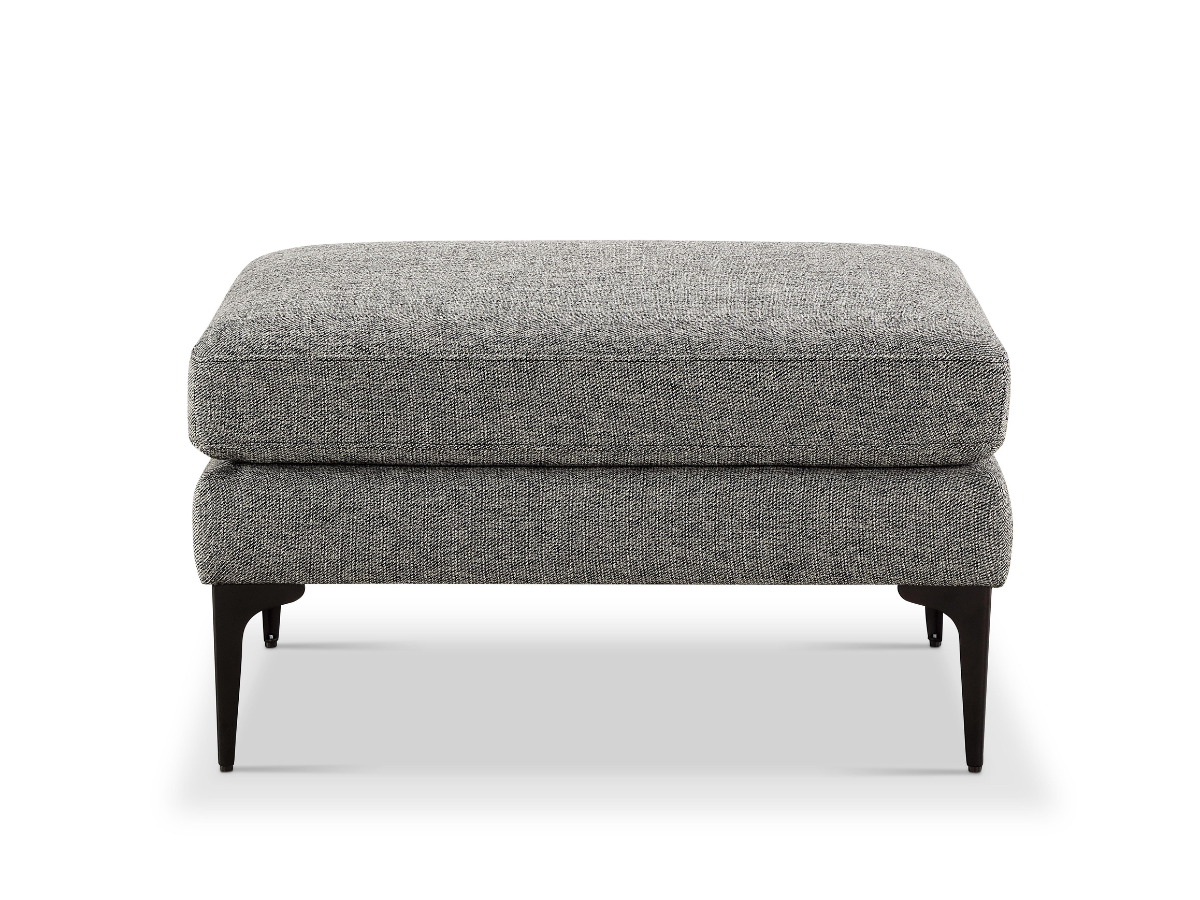 Lavina Fabric Ottoman - Gray