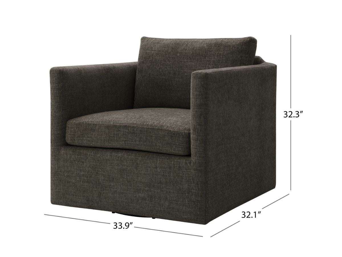 Samson Swivel Chair - Charcoal