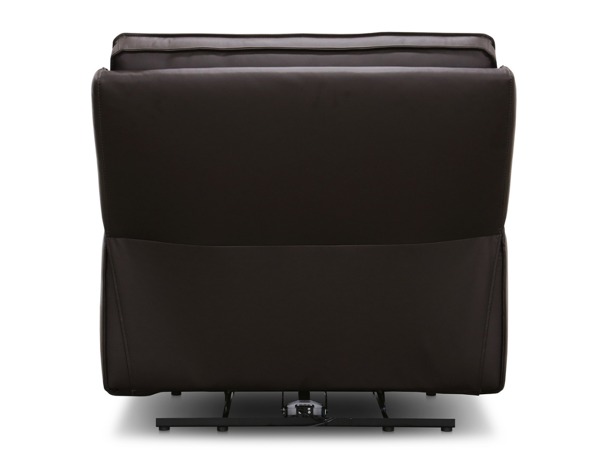 Layton Leather Power Recliner - Brown