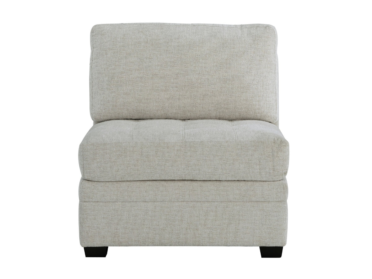 Nixon Fabric 6 Piece Modular Sectional Set - Cream
