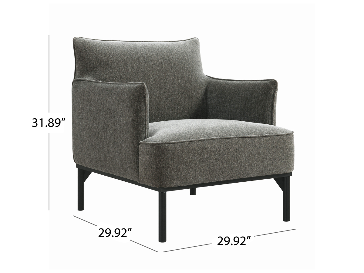 Gatsby Fabric Accent Chair - Gray