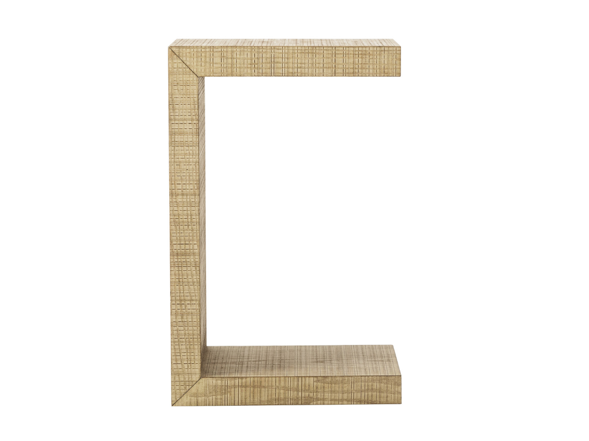 Bacara Modern Classic Wood Pull Up End Table - Natural