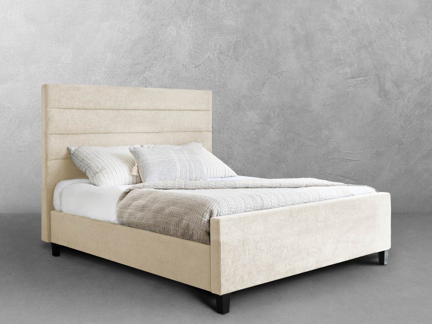 Seneca Upholstered Bed - Cream - King