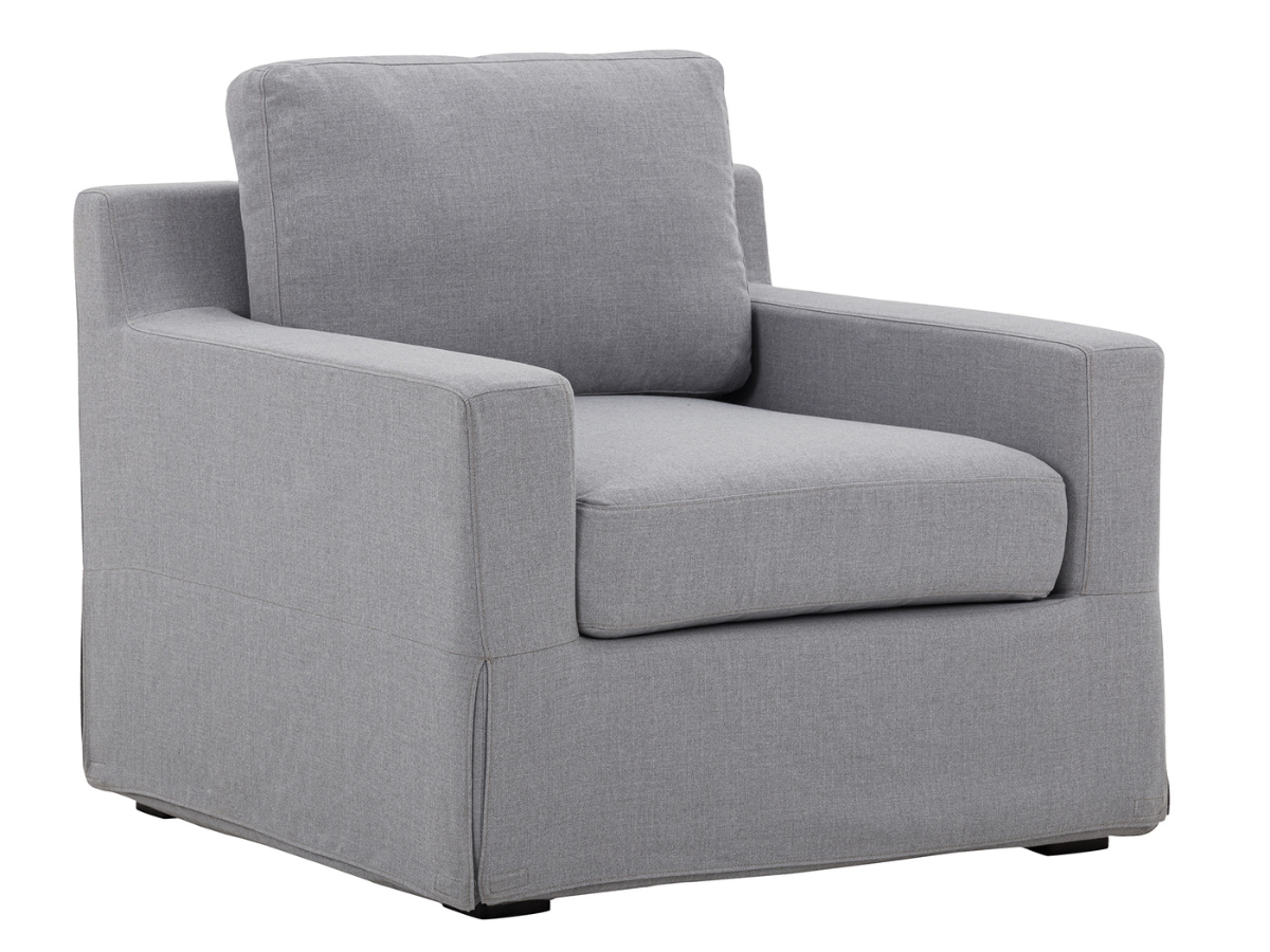 Rosalina Fabric Slipcover Chair - Gray