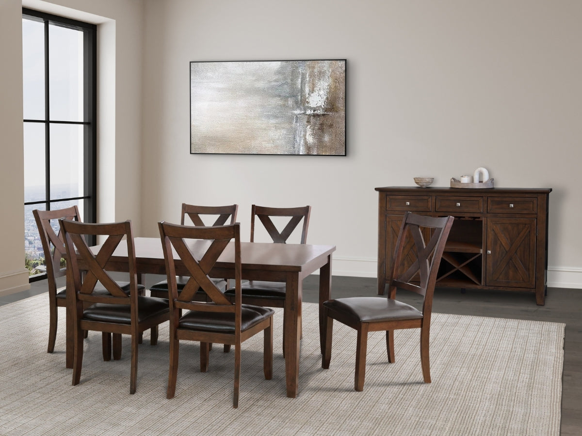 Theodore Counter Dining Chair (Set of 6) - Brown