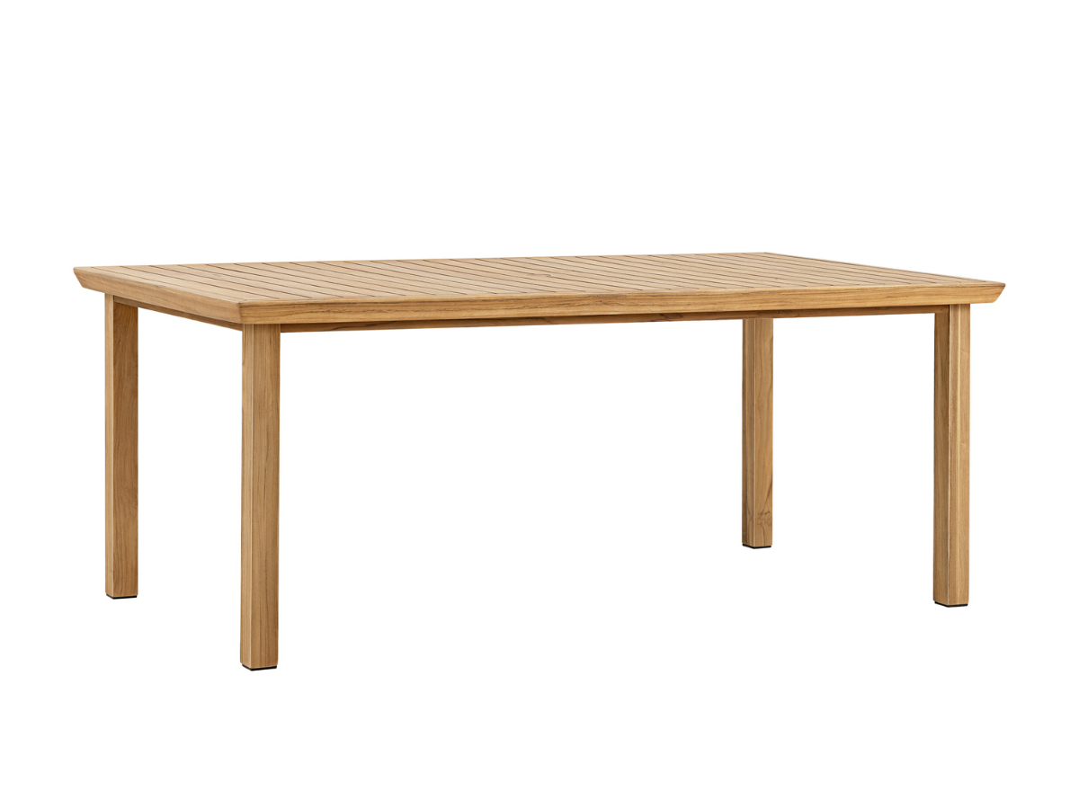 Santino® Outdoor 15-Piece Estate Collection - White Fabric with Teak Frame