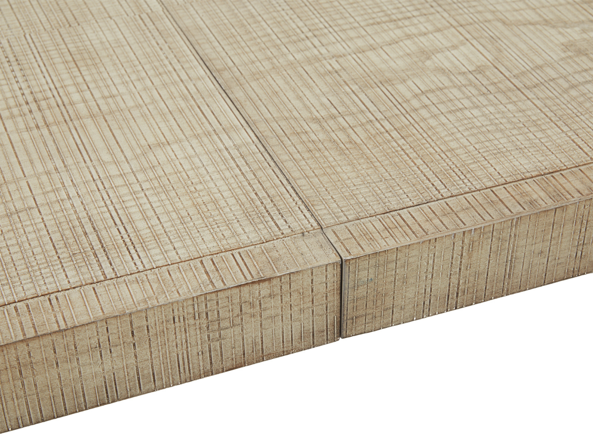 Bacara Modern Classic Wood Brushed Extendable Dining Table - Natural