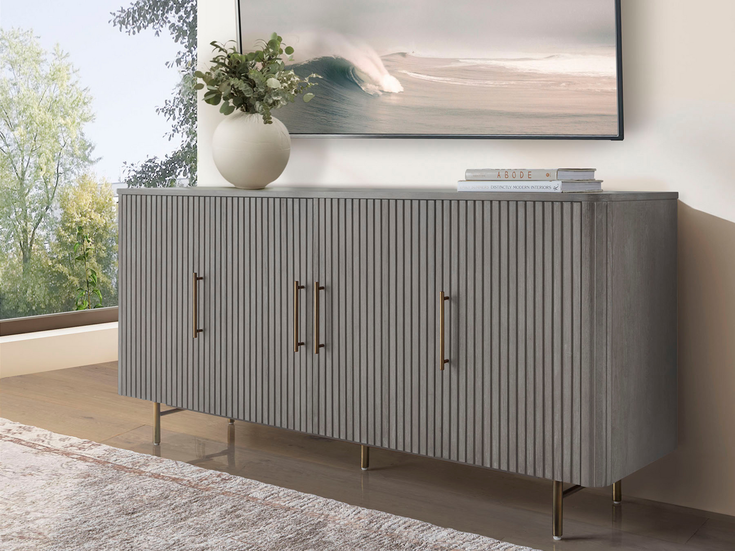 Luna 71" Media Console - Gray