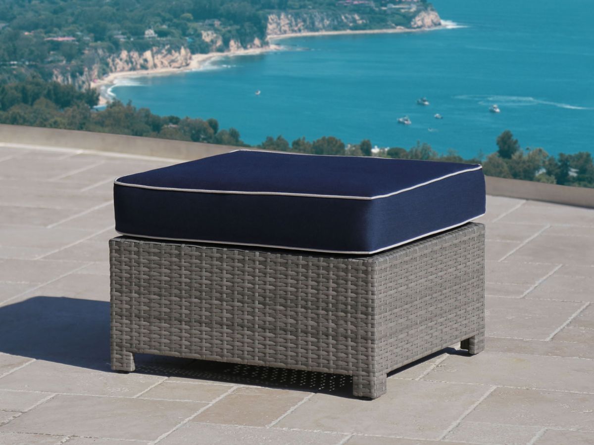 Monaco Ottoman (2-pack) - Blue