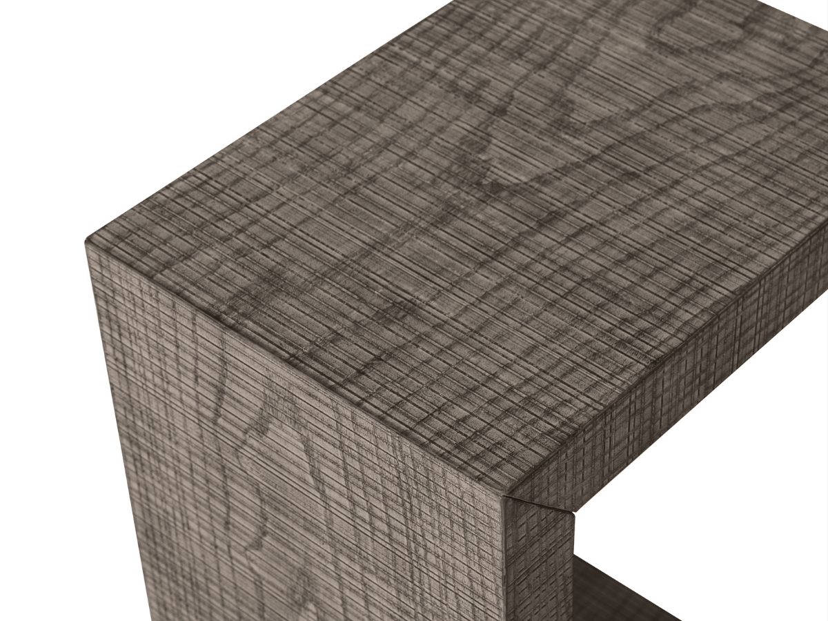 Bacara Modern Classic Wood Pull Up End Table - Gray